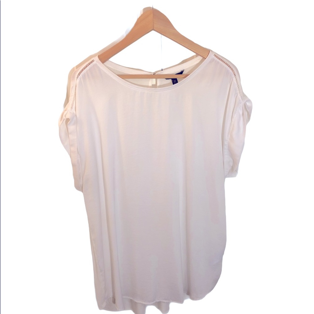Banana Republic White Breezy Shirt